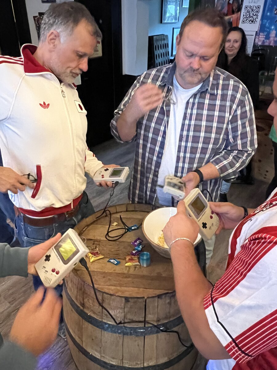 Gameboy Battle am Fass